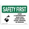 Signmission OSHA Sign, Avoid Contamination Wash Hands, 10in X 7in Rigid Plastic, 7" W, 10" L, Landscape OS-SF-P-710-L-10740 - alternate 1